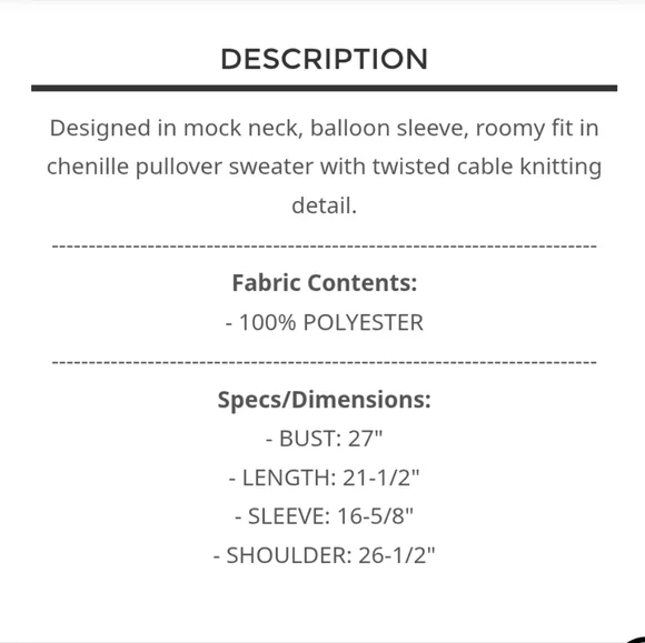 POL - Women's Coral Sweater ( Large Measurements) - Picture 4 of 6